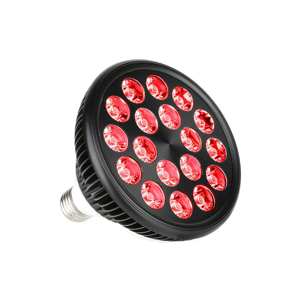 lukirch NEW red infrared led light therapy lamp 54w includes 9pcs deep red 660nm leds and 9pcs near infrared 850nm leds for skin care and health wellness
